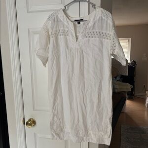 Banana Republic Cream Textured Blouse